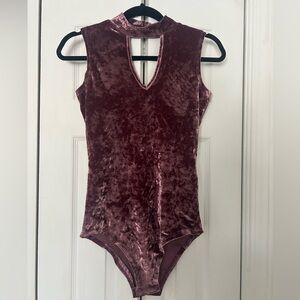 Women’s Velvet Bodysuit